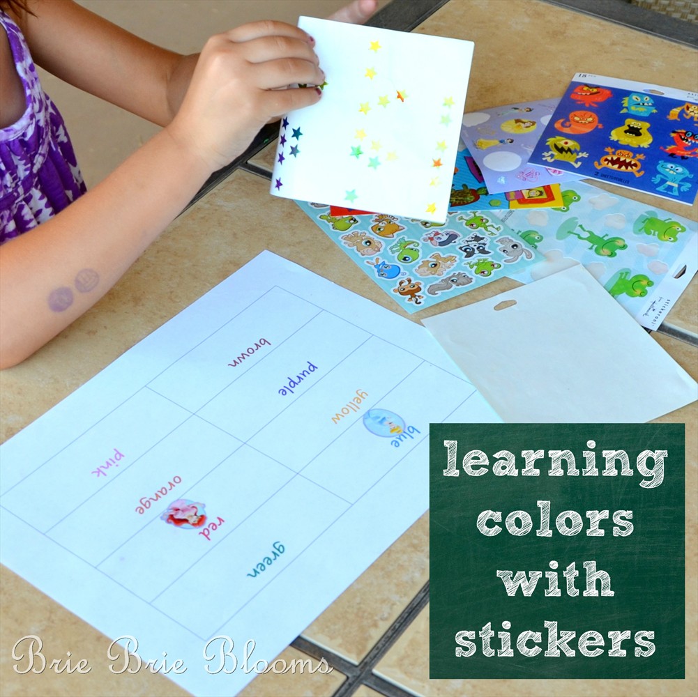 Tot School Tuesday, Learning Colors with Stickers, Brie Brie Blooms (5)