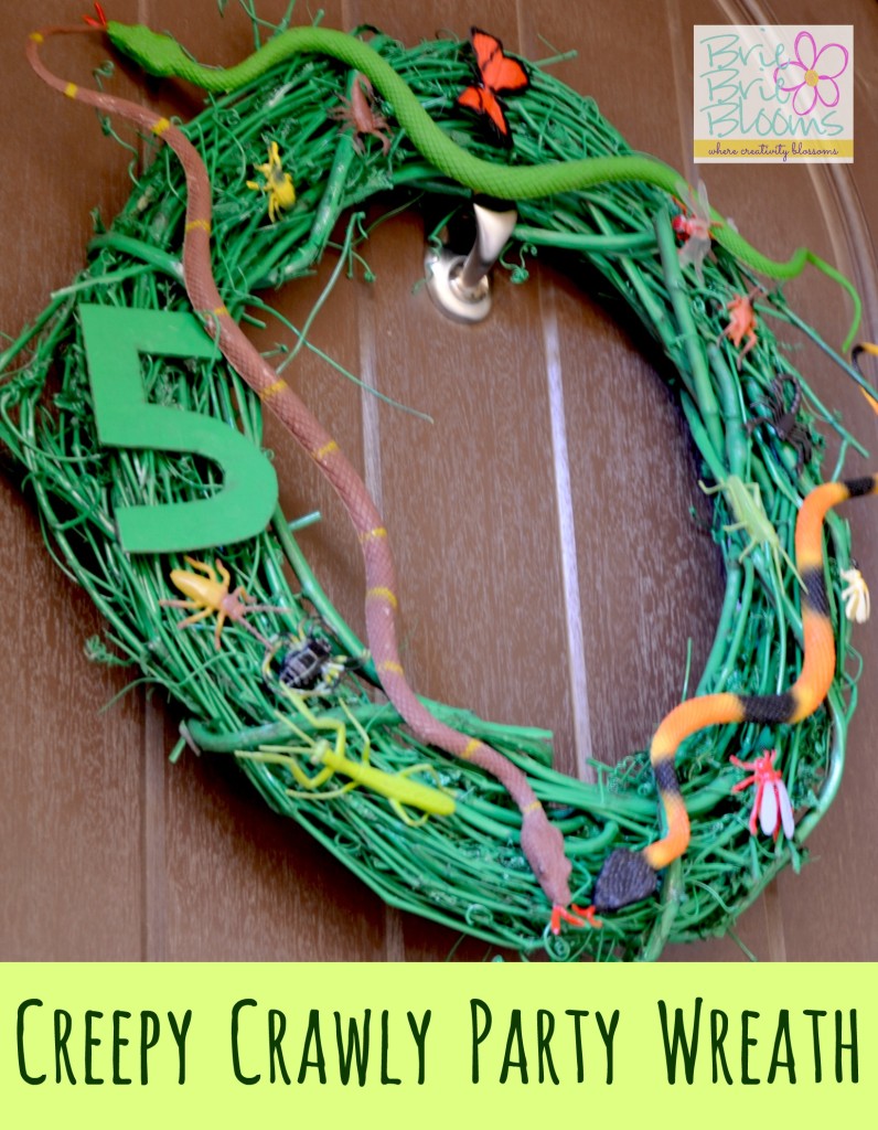 Creepy Crawly Party Wreath Tutorial