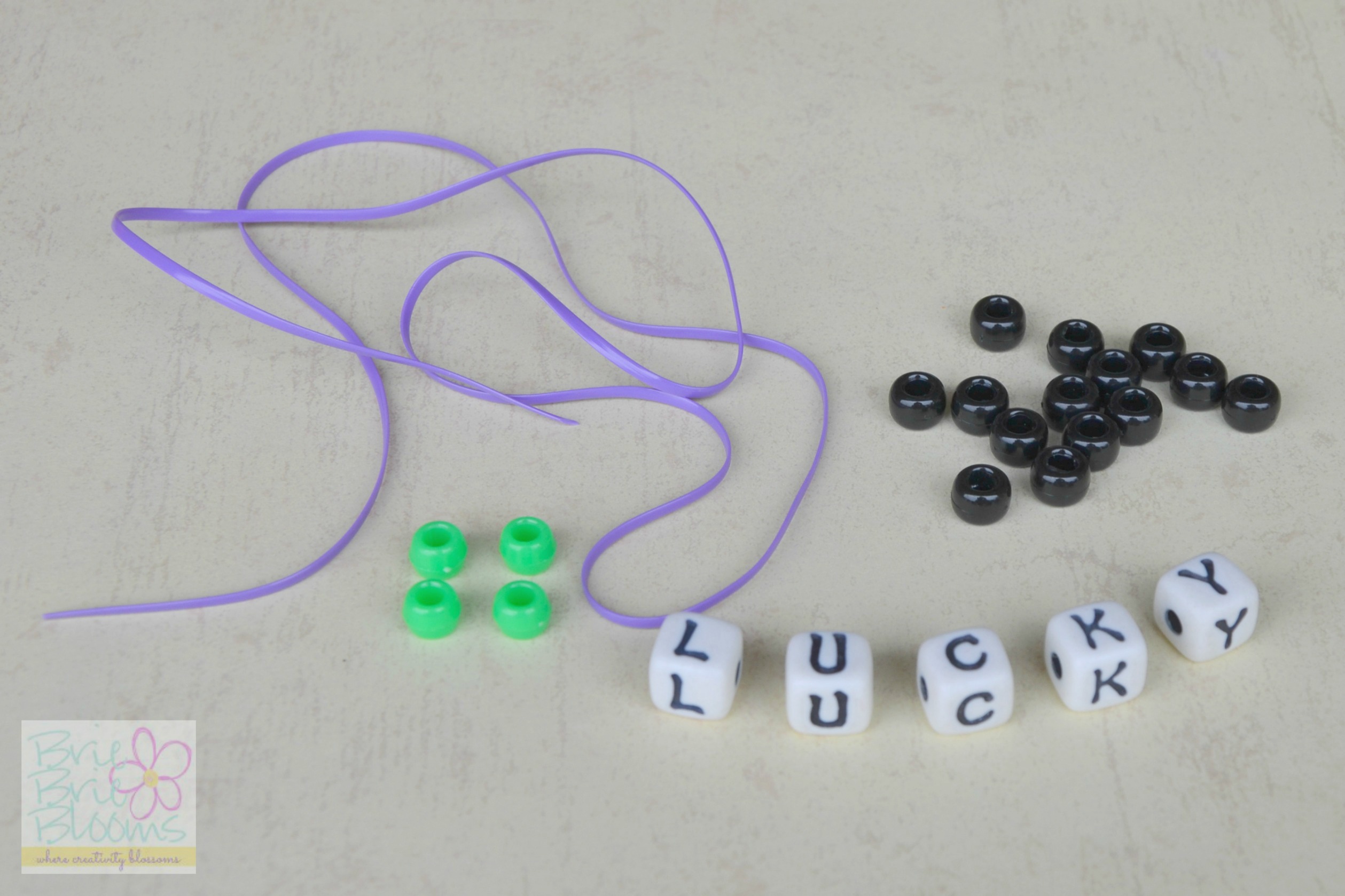 St. Patrick's Day Lucky Bracelet supplies