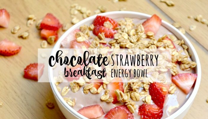 chocolate strawberry breakfast energy bowl feature
