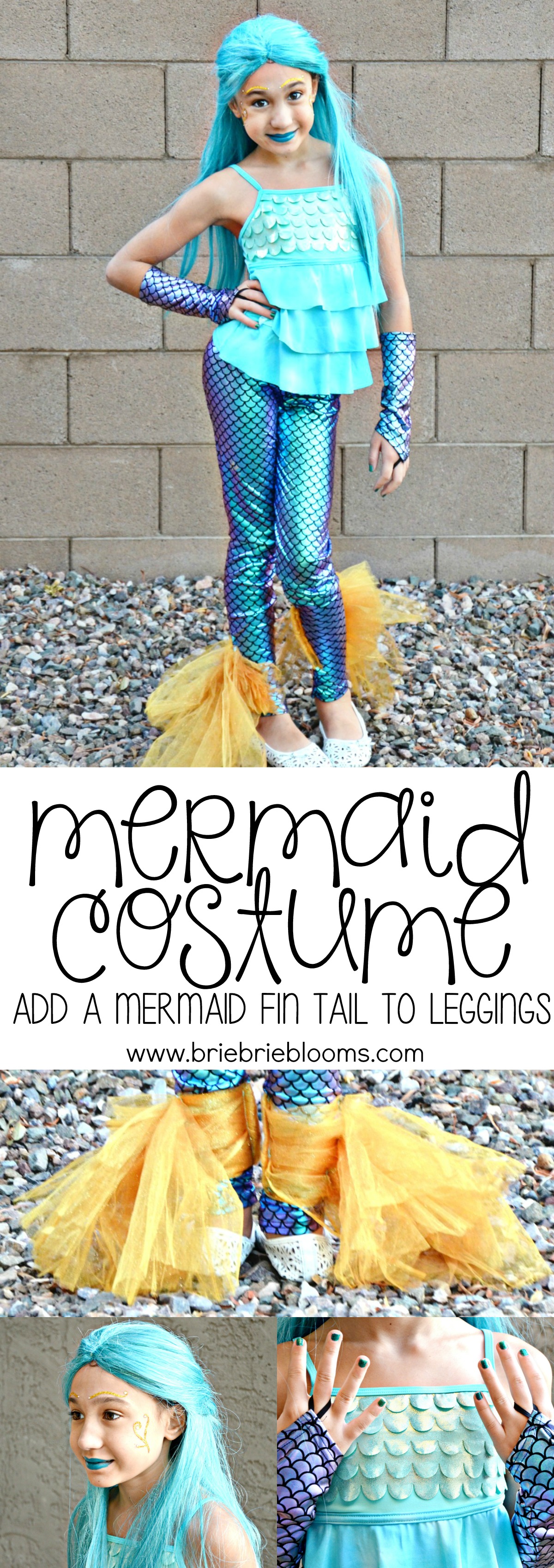 DIY Mermaid Costumewith a REPOSITIONABLE Fin!