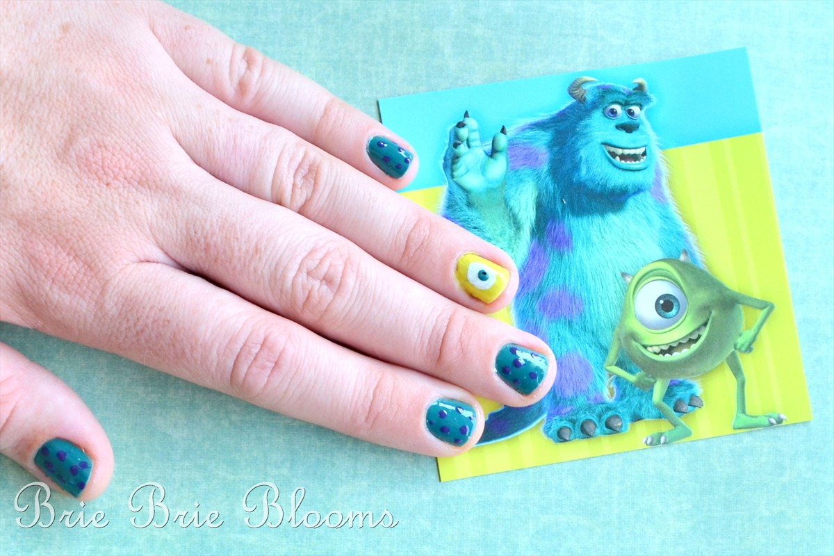 Monsters University Nails - Brie Brie Blooms