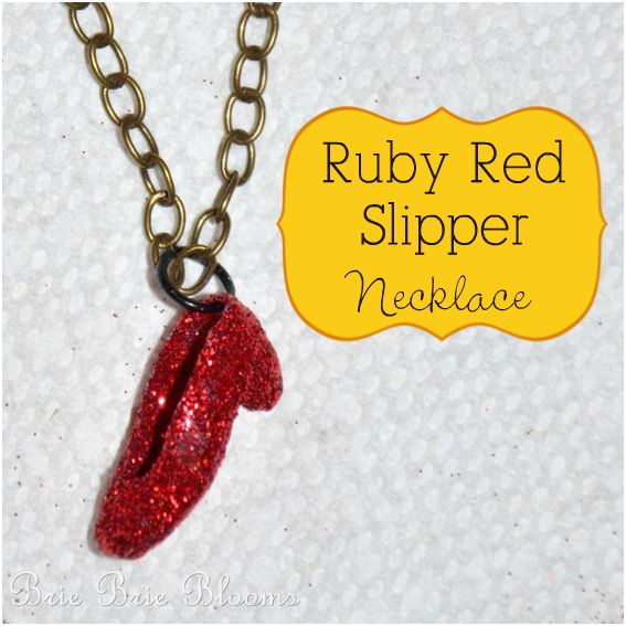 Ruby Red Slipper Necklace