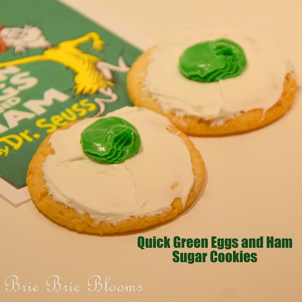 Brie Brie Blooms, Quick Green Eggs and Ham Sugar Cookies