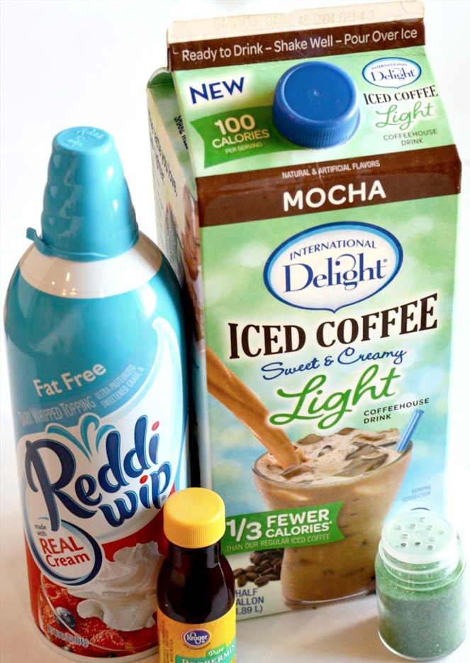 Low Calorie Mocha Mint Iced Coffee ingredients
