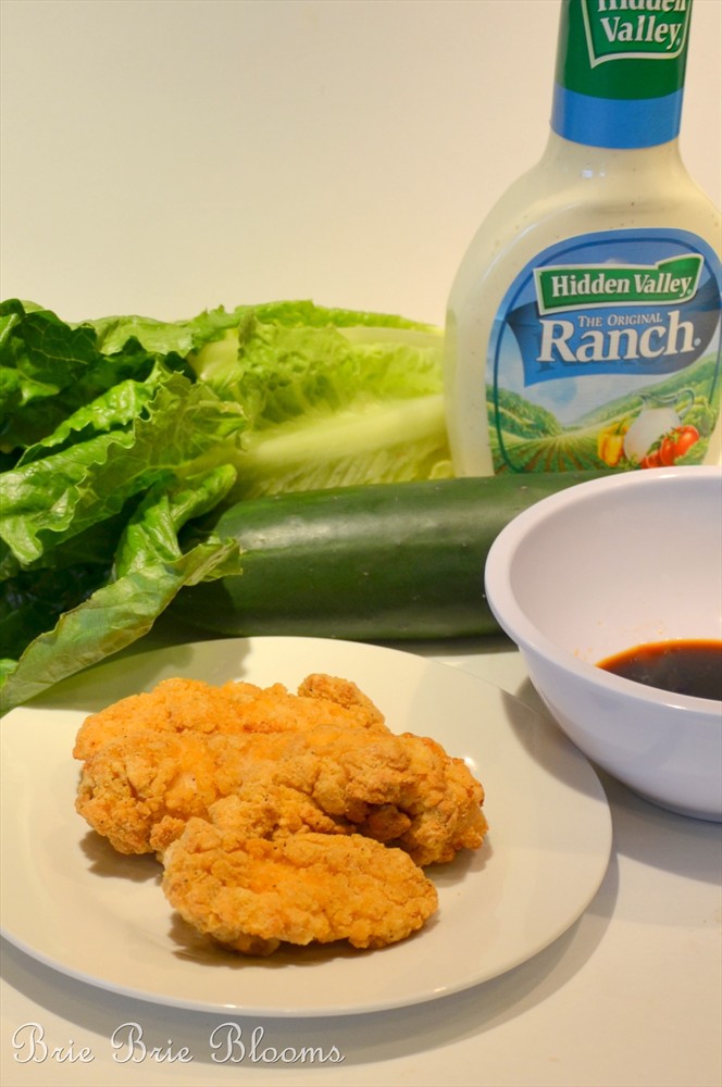 Ranch and Soy Sauce Crispy Chicken Salad featuring Tyson Crispy Chicken and Lipton Ice Tea (3)