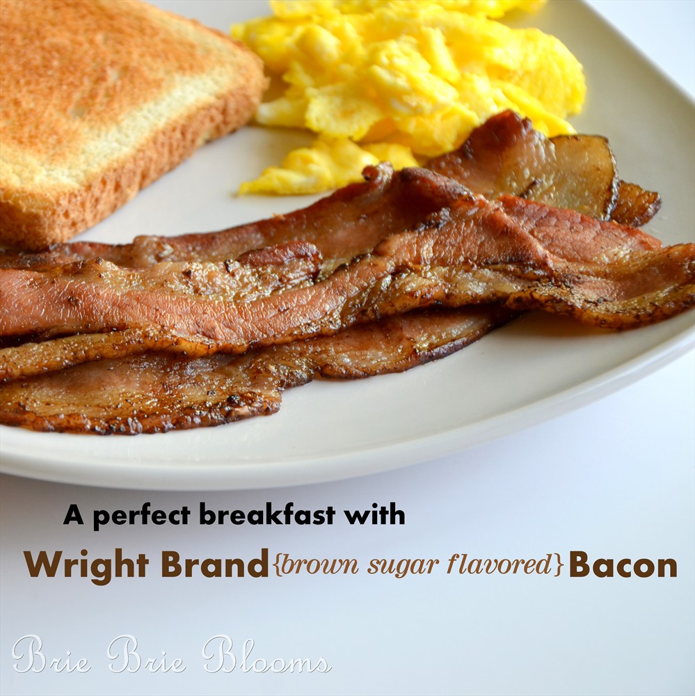 A perfect breakfast with Wright Brand Brown Sugar Flavored Bacon