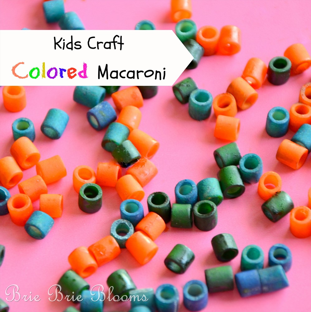 Kids Craft Colored Macaroni (3)