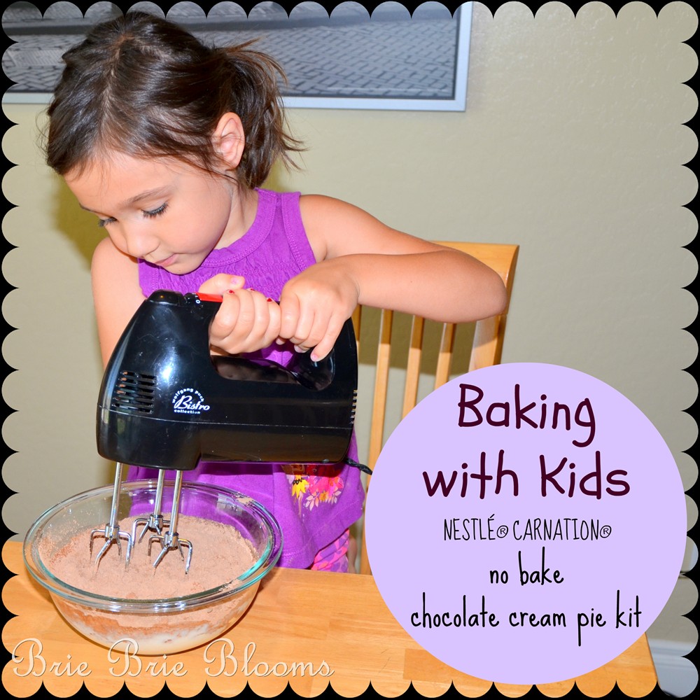 Baking with Kids, Nestle Carnation no bake chocolate pie kit (8)