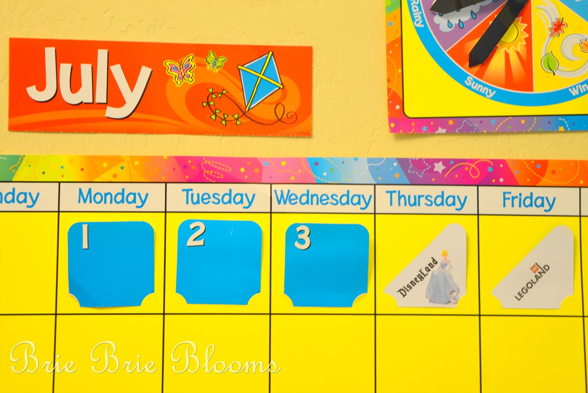 Preschool Calendar, counting the days to vacation (2)