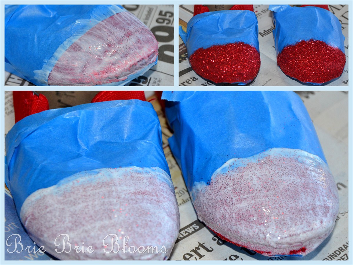 Fix scuffed toes with Easy DIY Glitter Shoes (4)