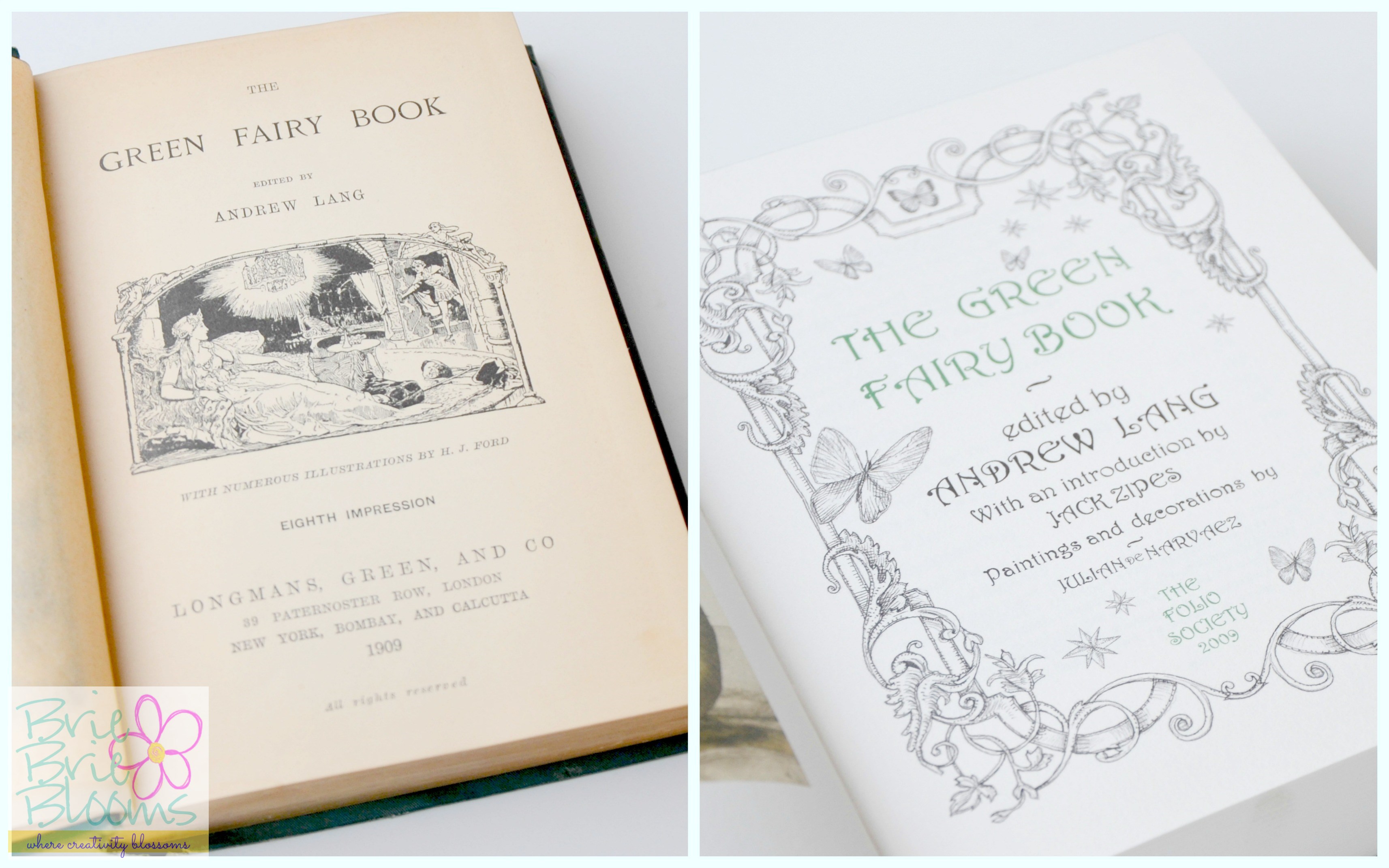Book Lovers  Gift Idea, Beautiful Classics from The Folio Society, The Green Fairy title page #sponsored