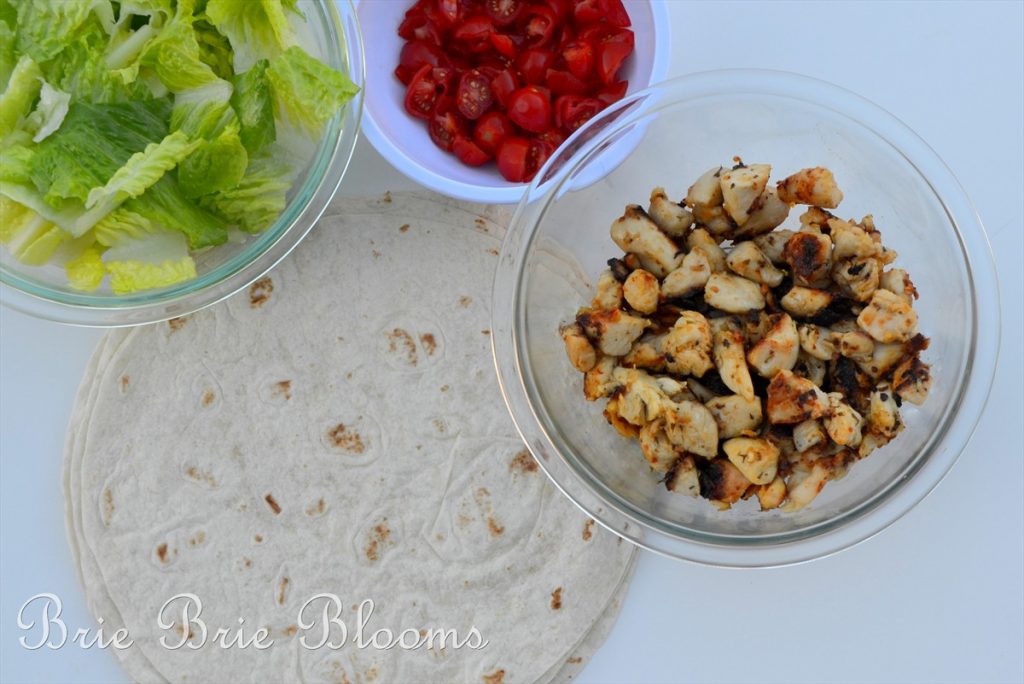 Garlic and Herb Chicken Wraps Brie Brie Blooms
