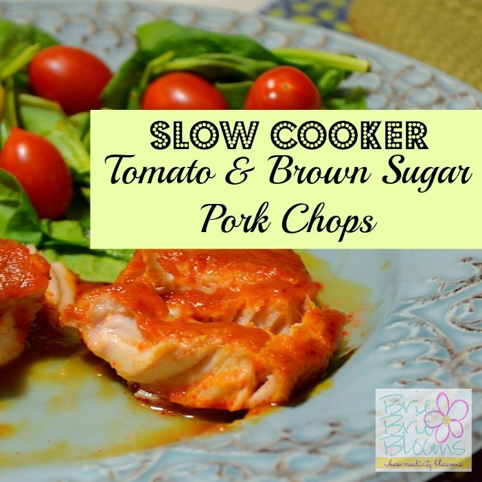 Slow Cooker Tomato and Brown Sugar Pork Chops