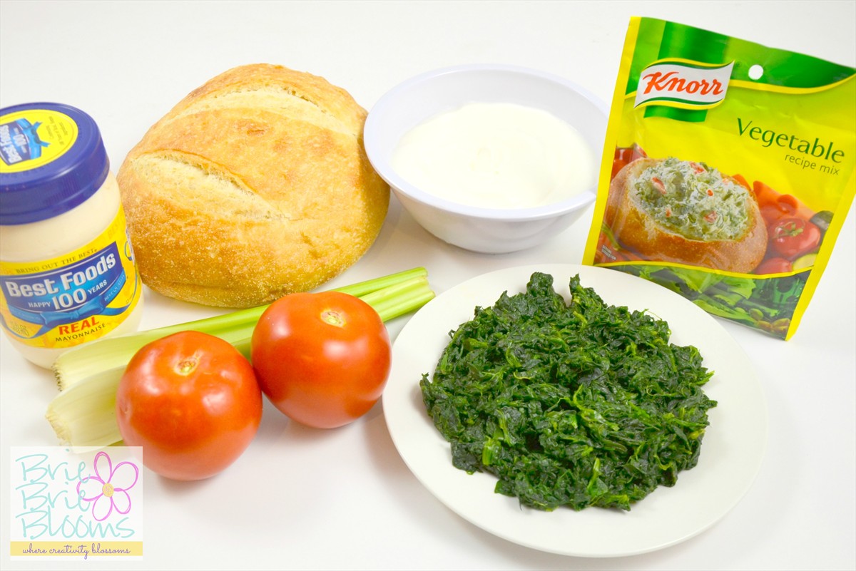 Spinach Dip with Fresh Produce from Walmart, ingredients #shop #cbias