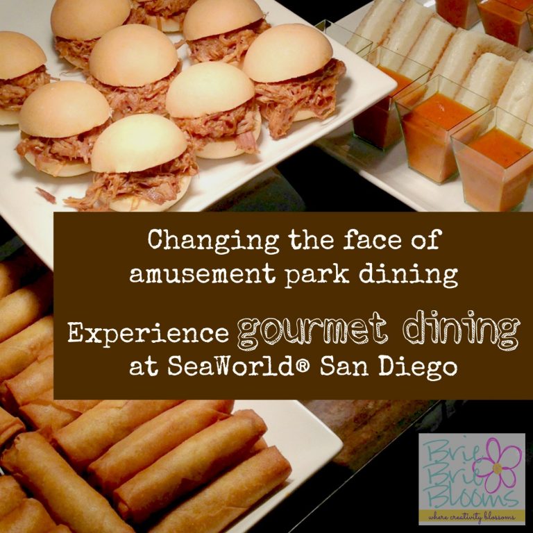 Experience gourmet dining at SeaWorld® San Diego Brie Brie Blooms