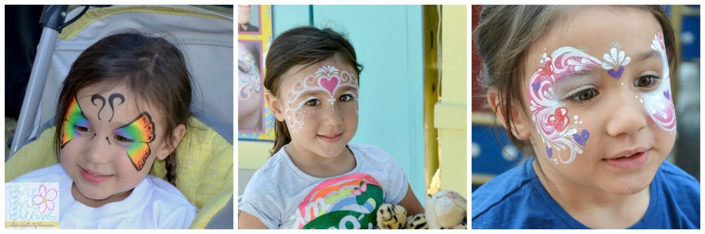 Theme Park Fun - Glitter Tattoo instead of Face Painting - Brie Brie Blooms