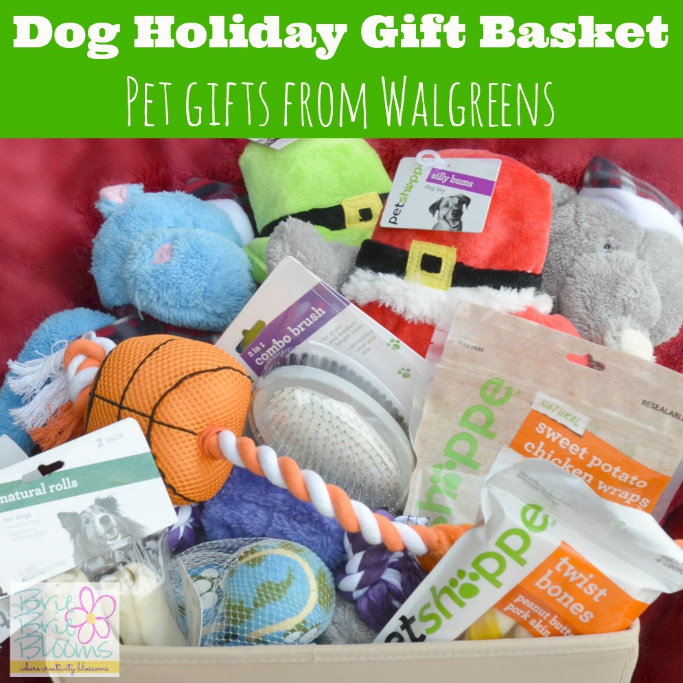 Dog Holiday Gift Basket, Pet Gifts from Walgreens #HappyAllTheWay #shop #cbias