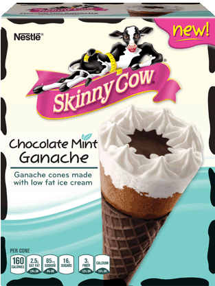 Skinny Cow Ganache Chocoate Mint Frozen Treats Packaging #SkinnyCowGanache #shop #cbias