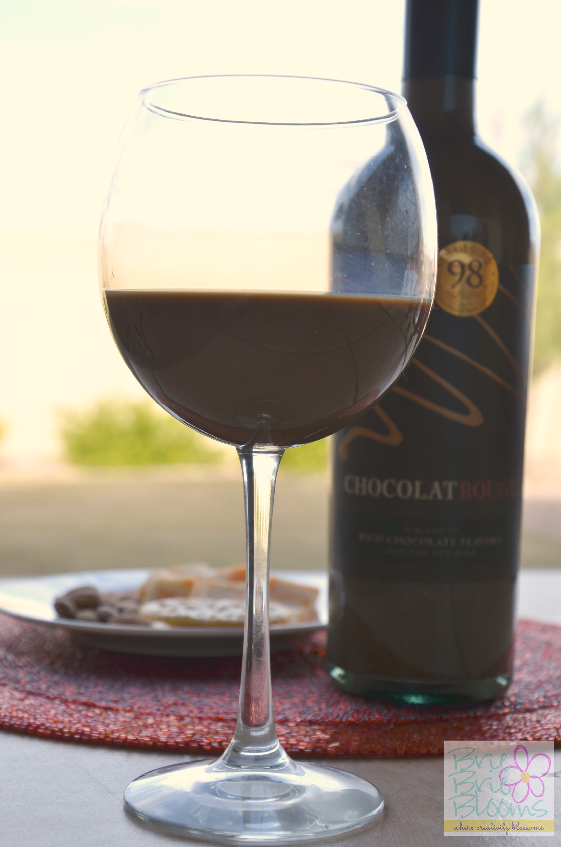 Wine on patio #Cheers2Chocolate #ChocolateRouge #shop #cbias