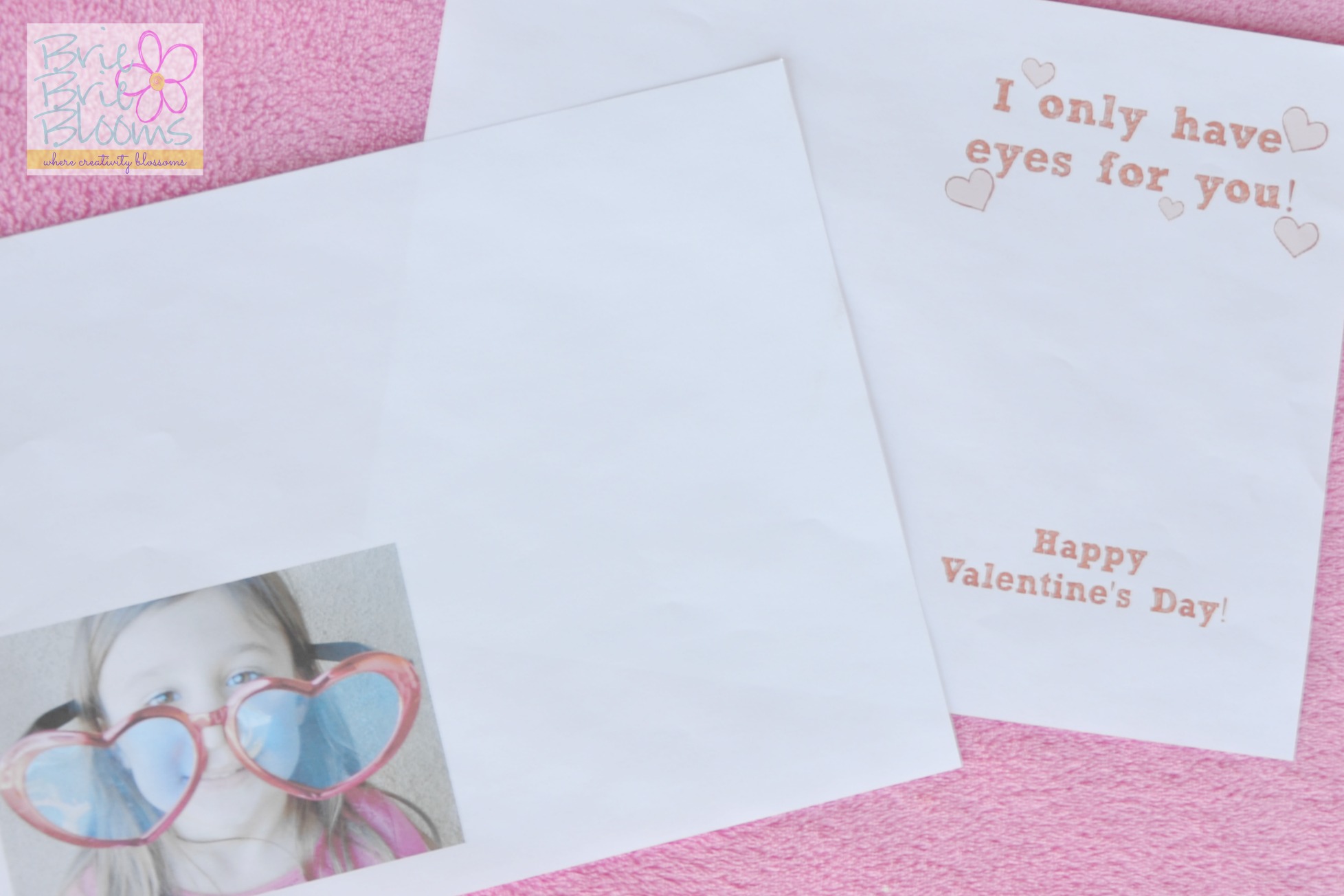 Printed Valentine and photo