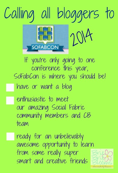 #luvsofab14, calling all bloggers to SoFabCon 2014