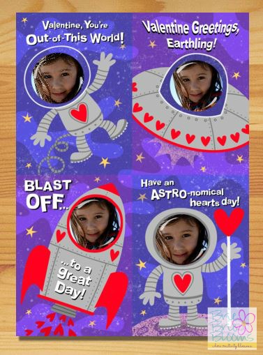 Cardstore Outer Space valentines