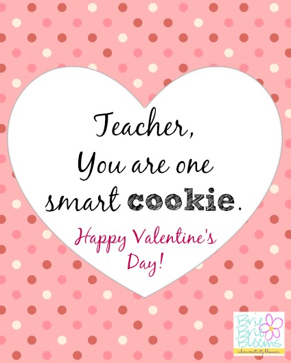 Teacher printable valentine