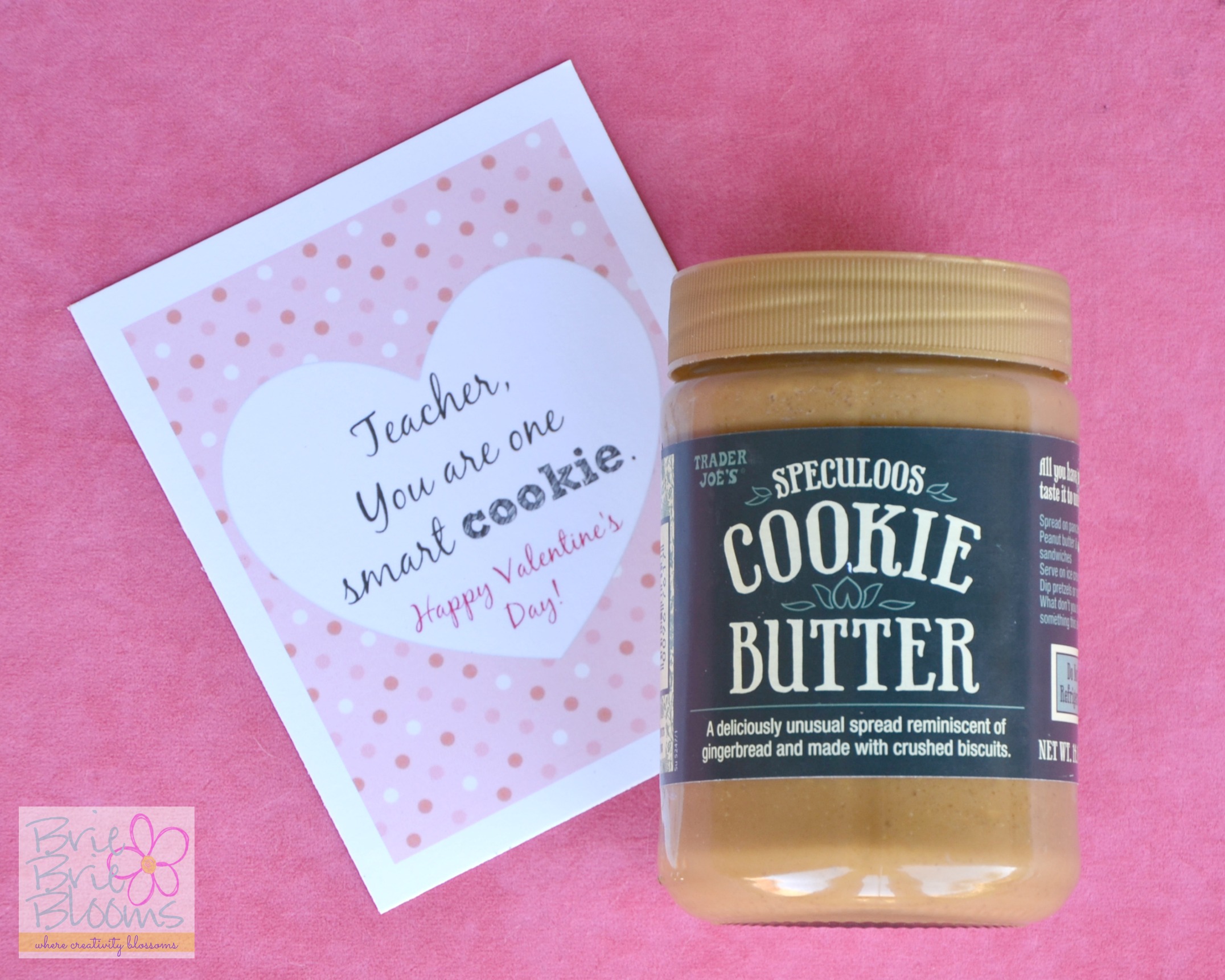 teacher valentine and speculoos cookie butter