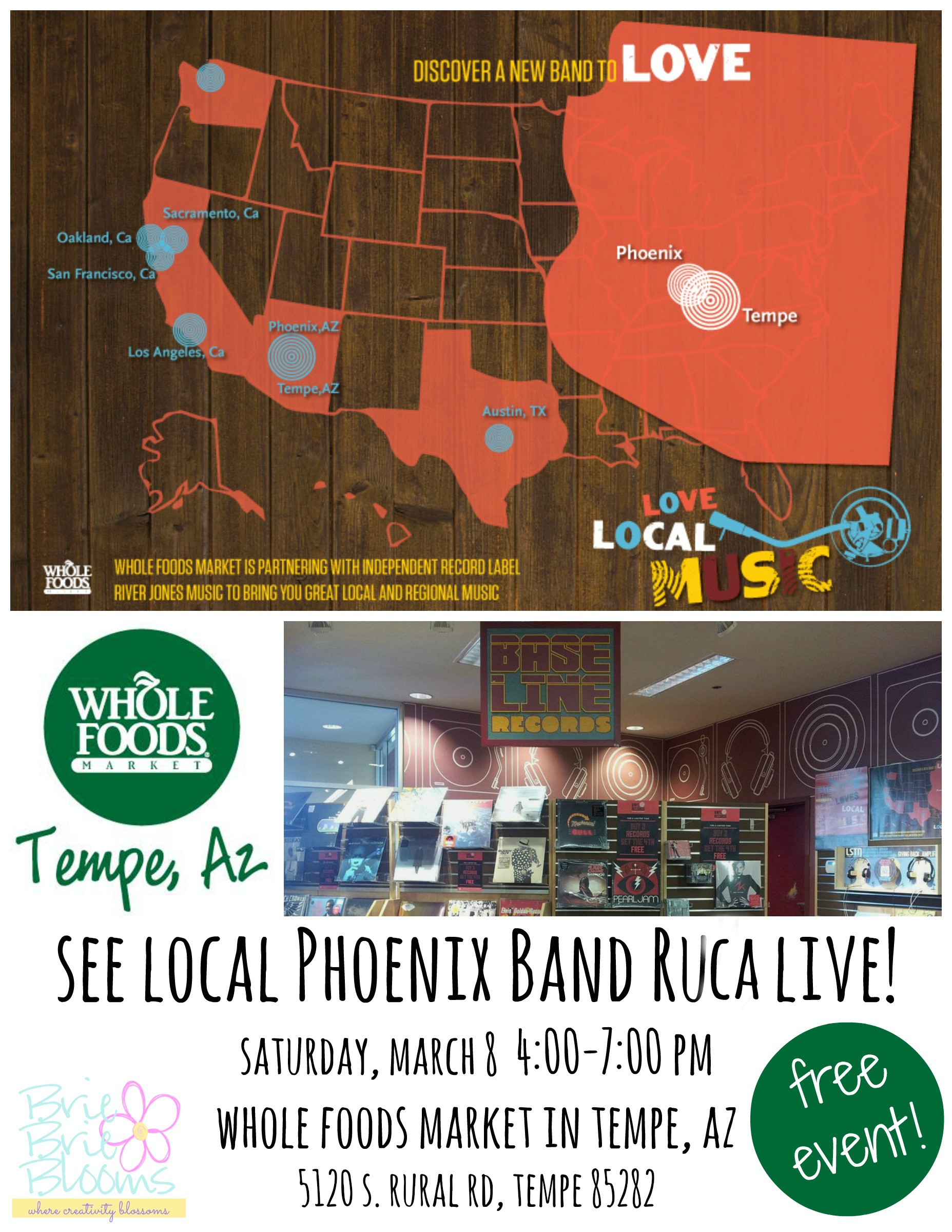 Free Music Event featuring Ruca at Whole Foods Market in Tempe, AZ