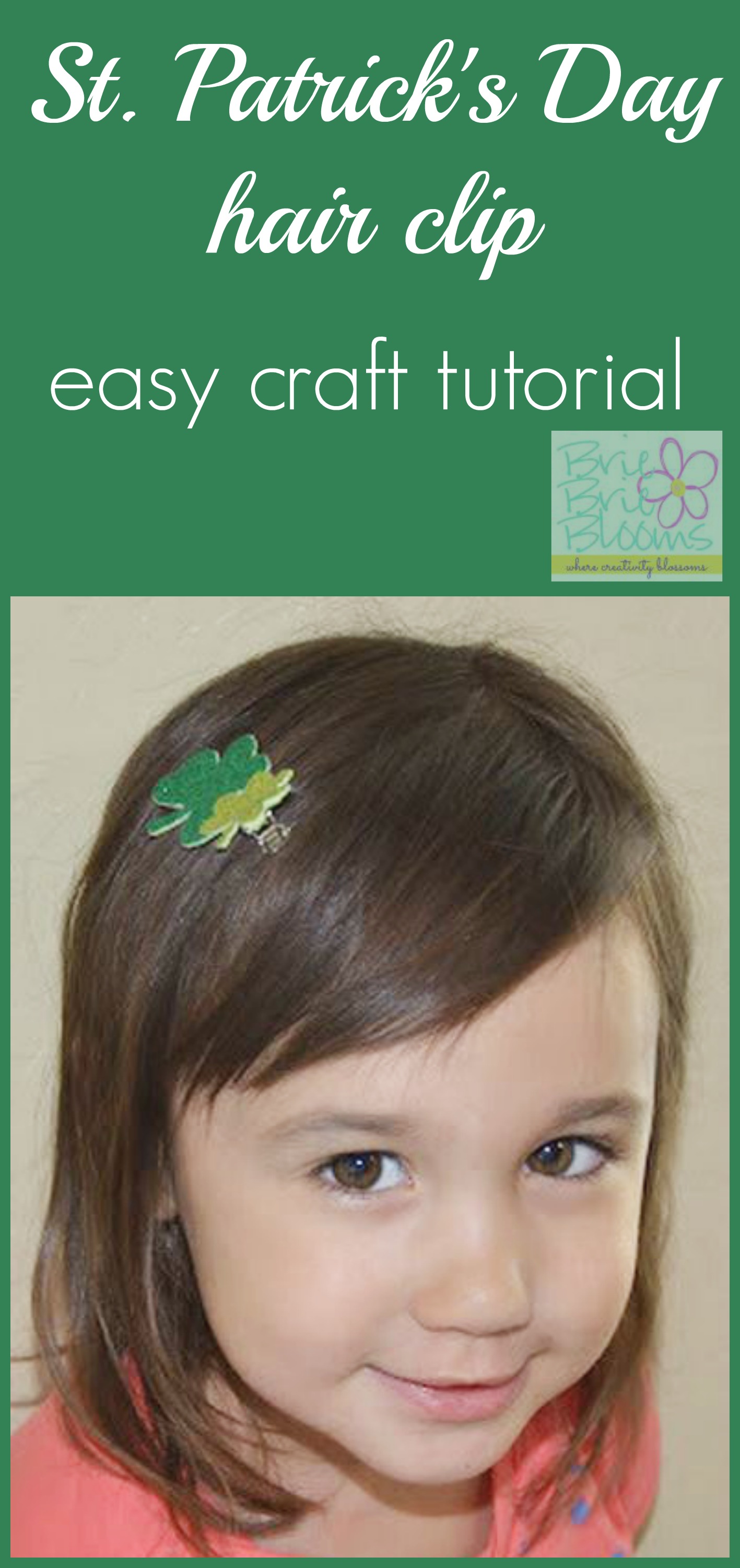 St. Patrick's Day hair clip