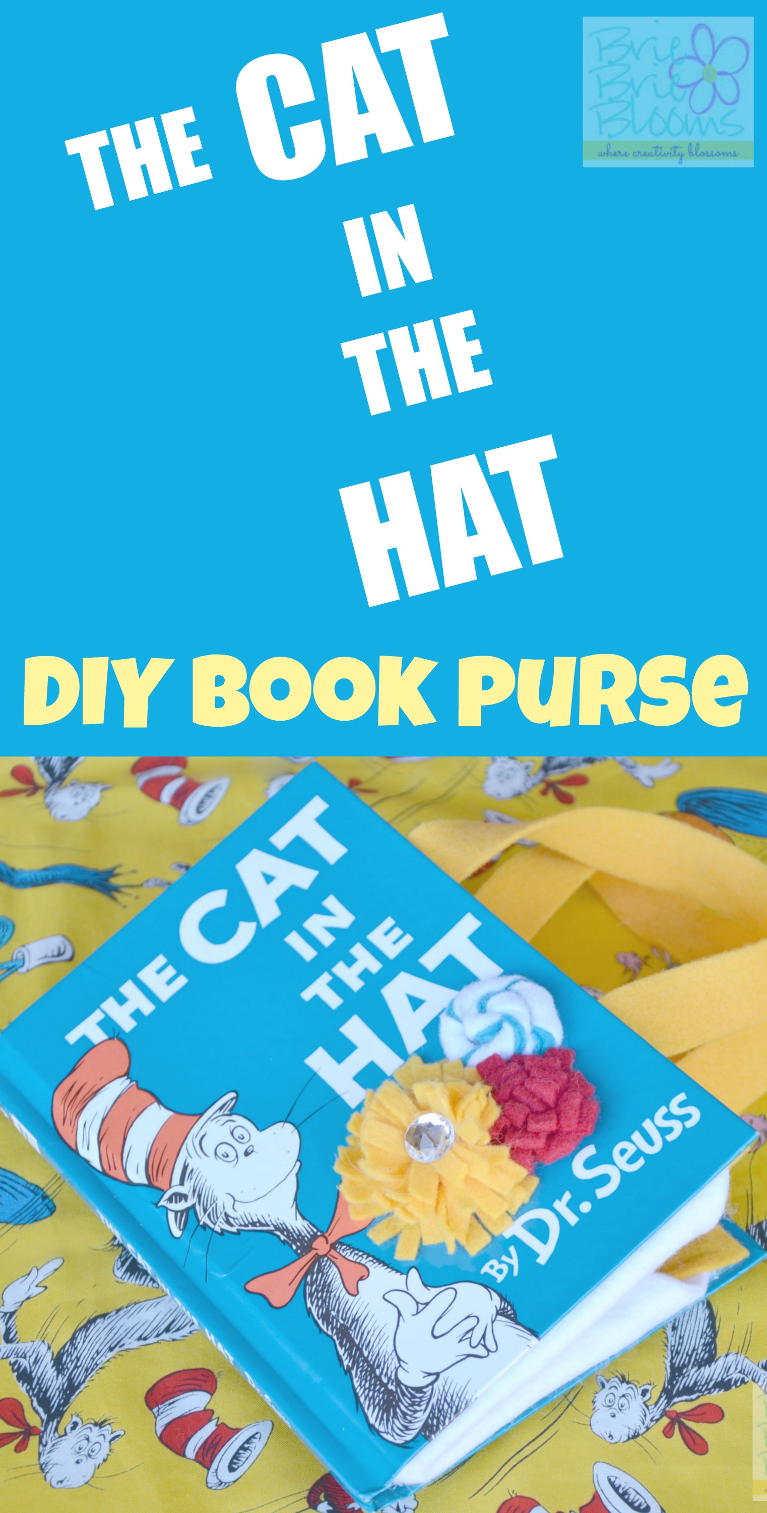 The Cat in the Hat DIY book purse