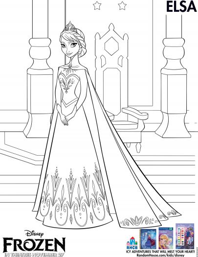 FROZEN-Elsa-coloring-page