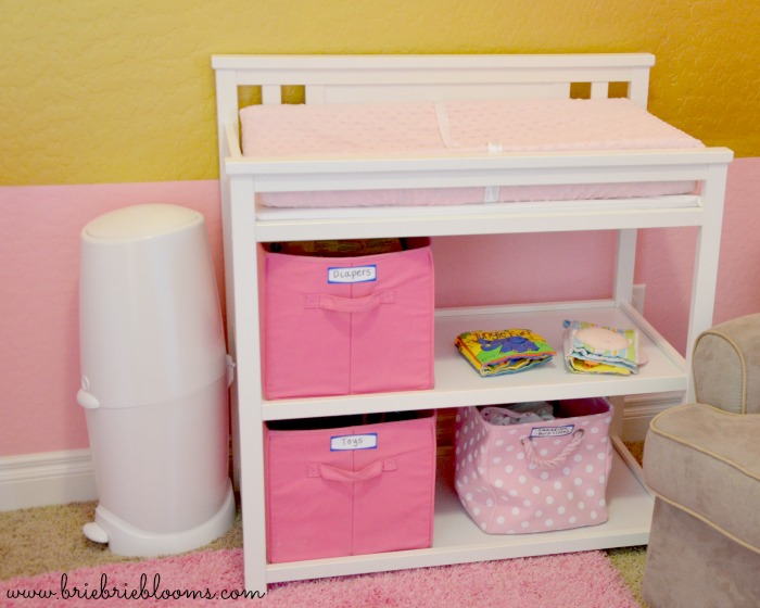pink-and-gold-nursery-changing-table