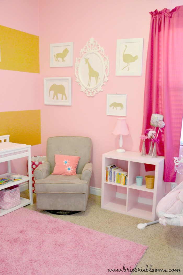 pink-and-gold-nursery-wall-art