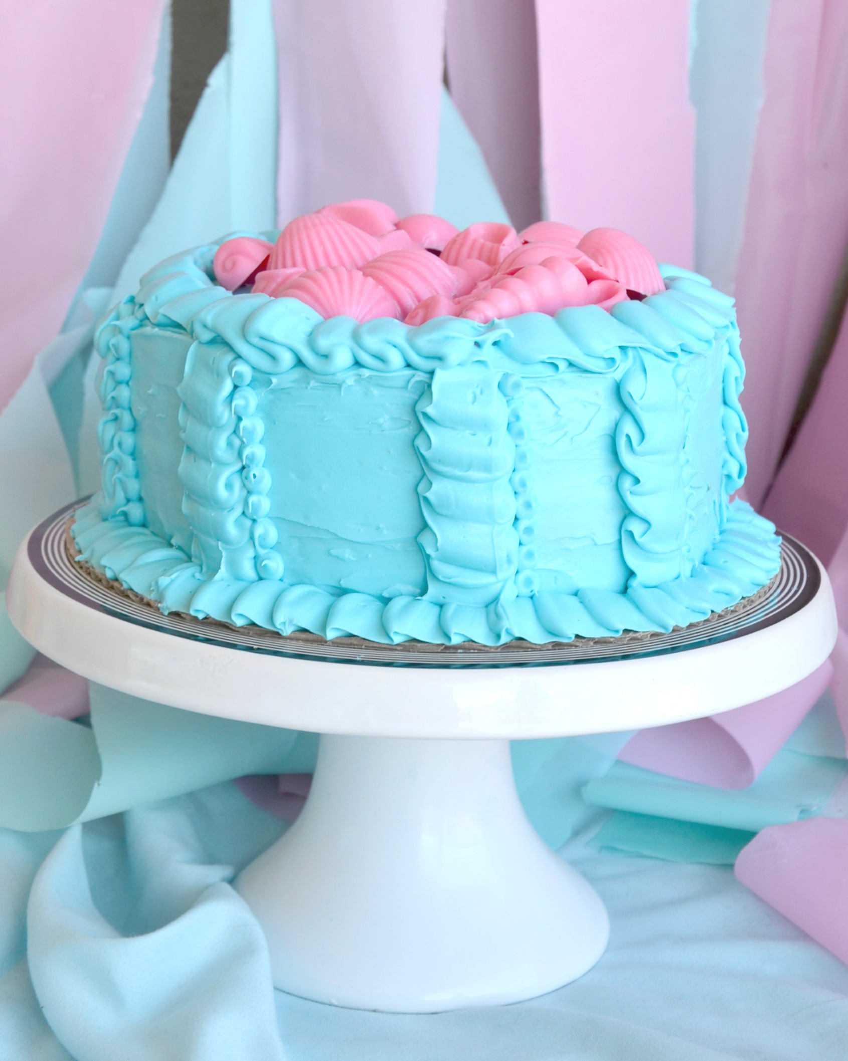 First Birthday Mermaid Party, DIY Smash Cake