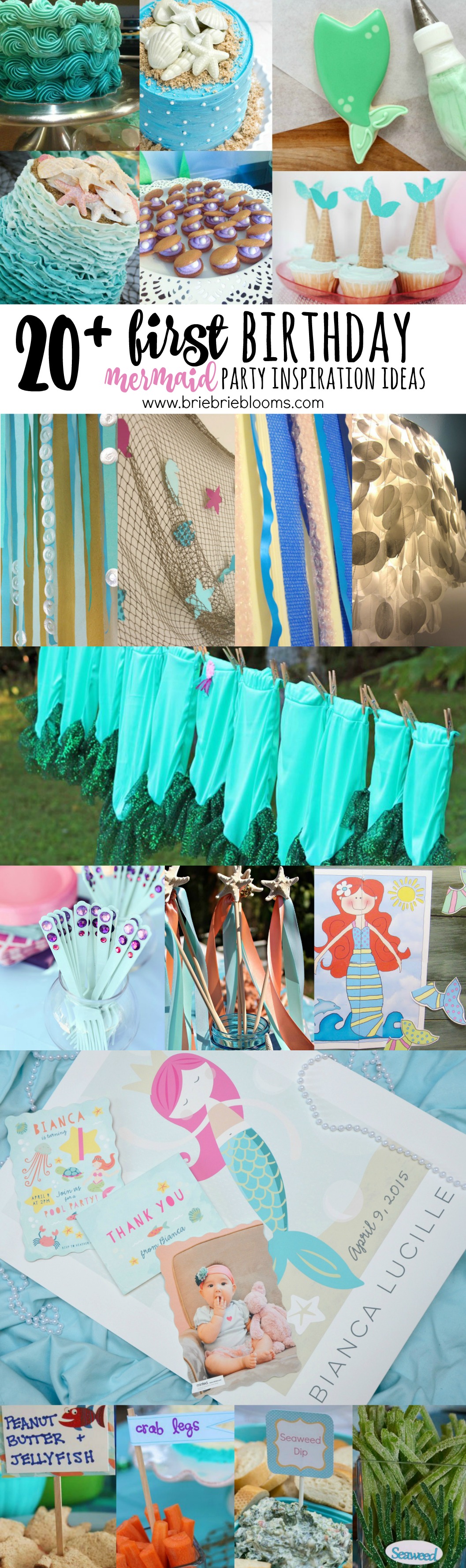 First Birthday Mermaid Party Inspiration Ideas