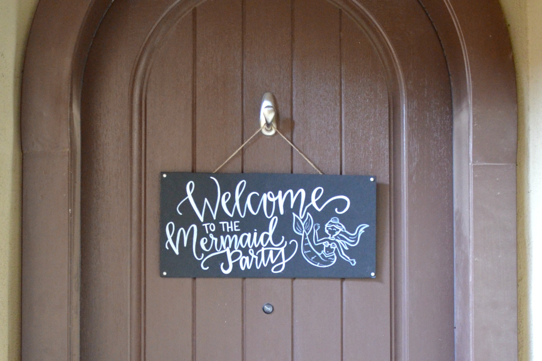 First Birthday Mermaid Party, Welcome Sign