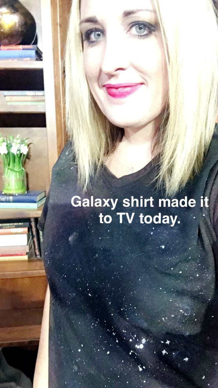 DIY Galaxy Shirt tutorial on Arizona Midday