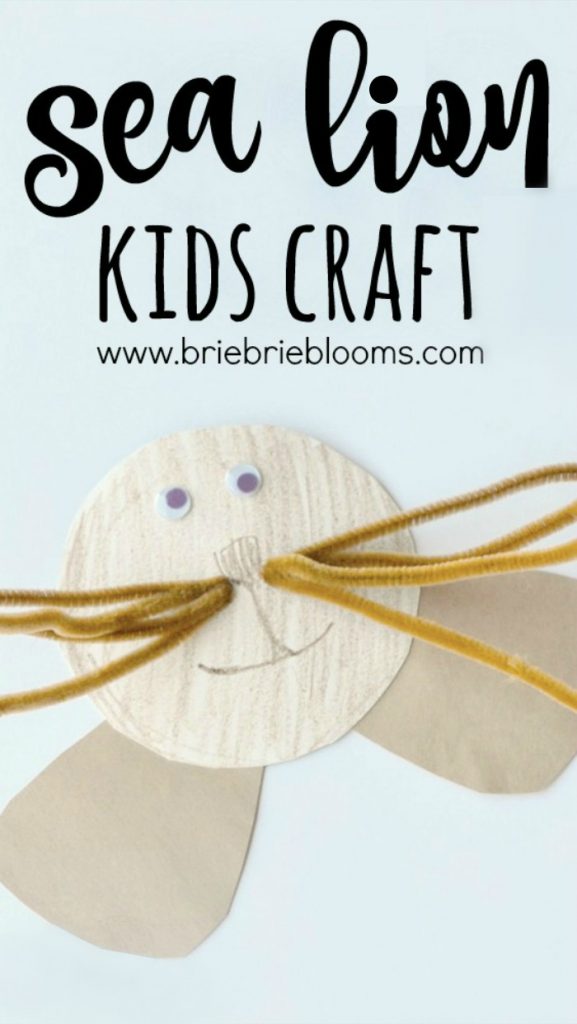 Sea Lion Kids Craft - Brie Brie Blooms