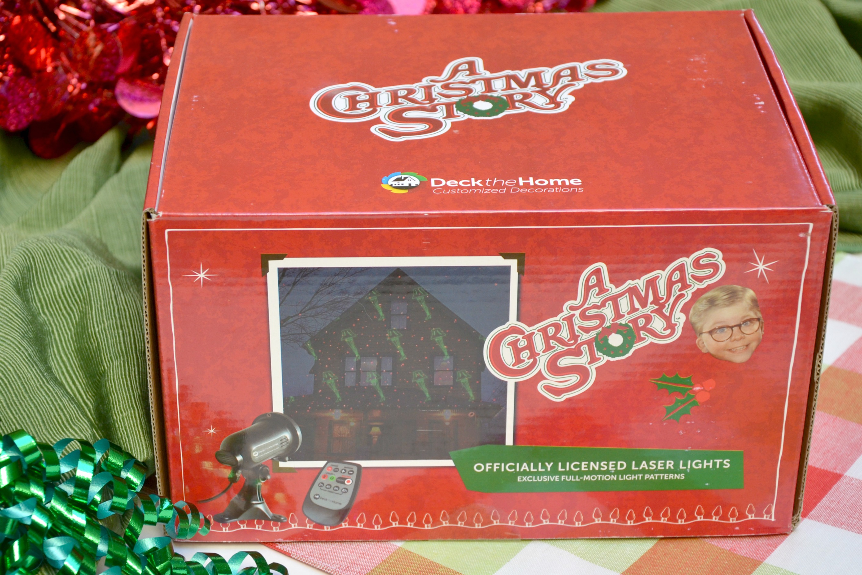 A Christmas Story fan holiday essentials laser lights