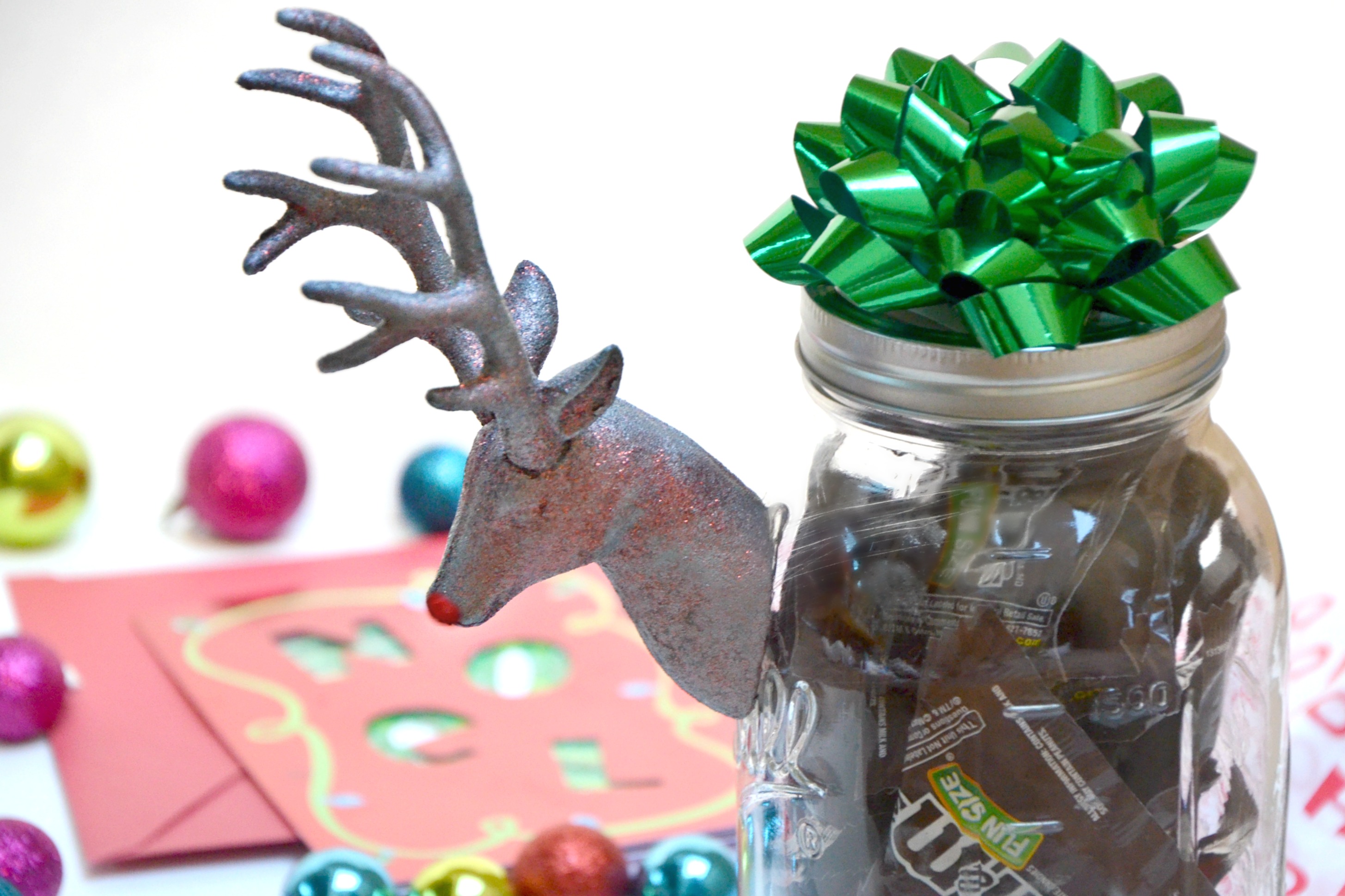 Reindeer Jar Holiday Gift idea