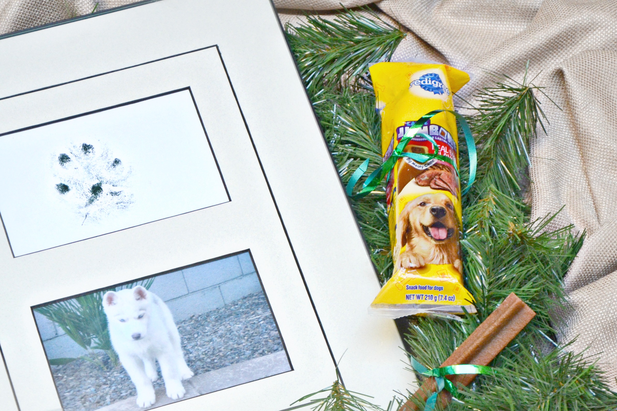 thankful dog treat wreath puppy