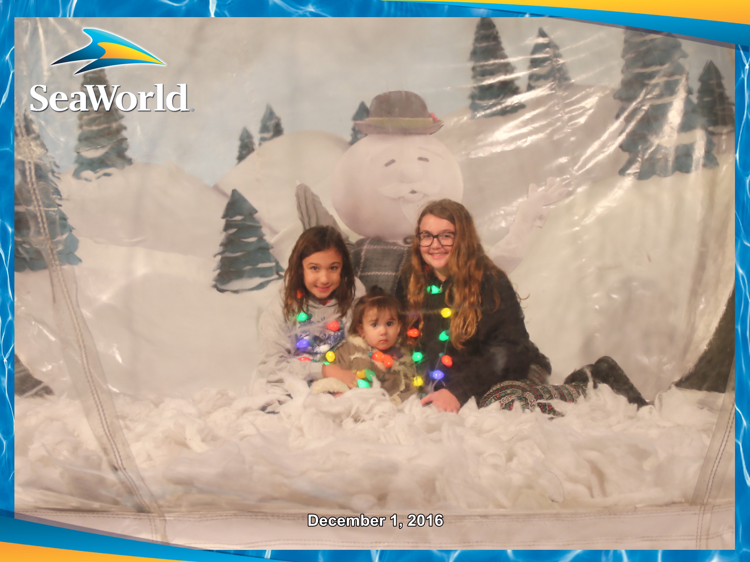 Christmas at SeaWorld Snow Globe photo