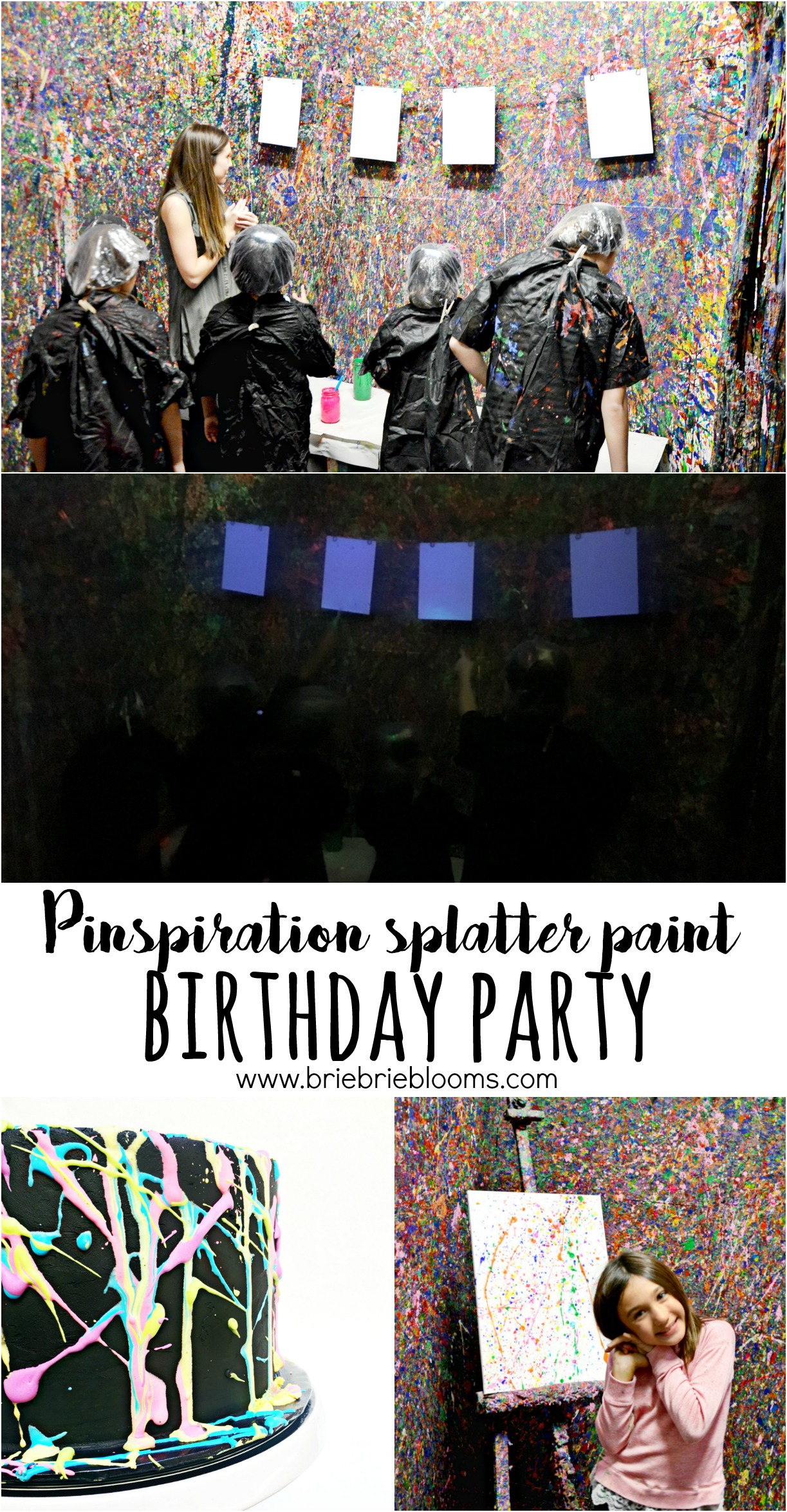 Pinspiration splatter paint birthday party Arizona