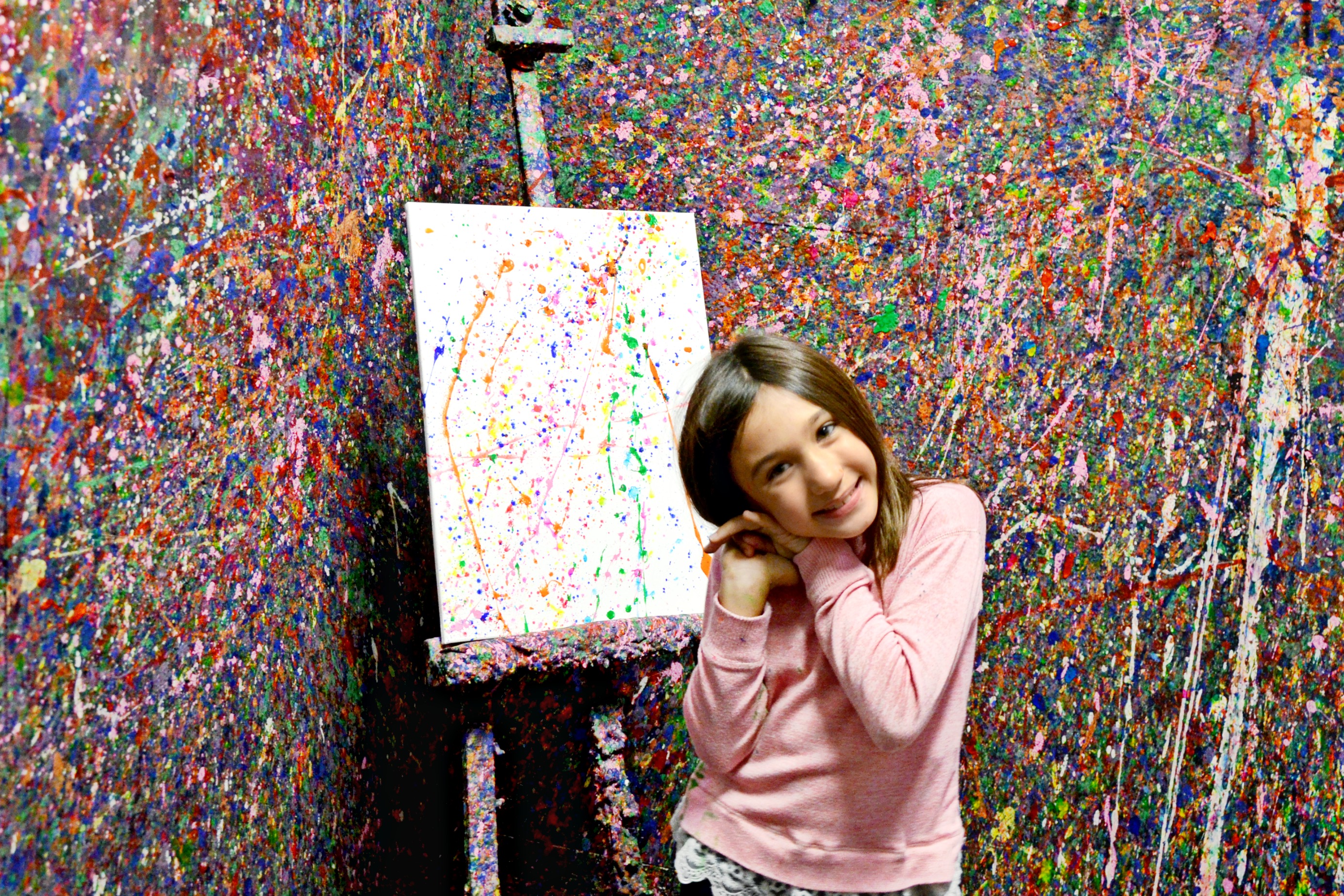 Pinspiration splatter paint birthday party canvas