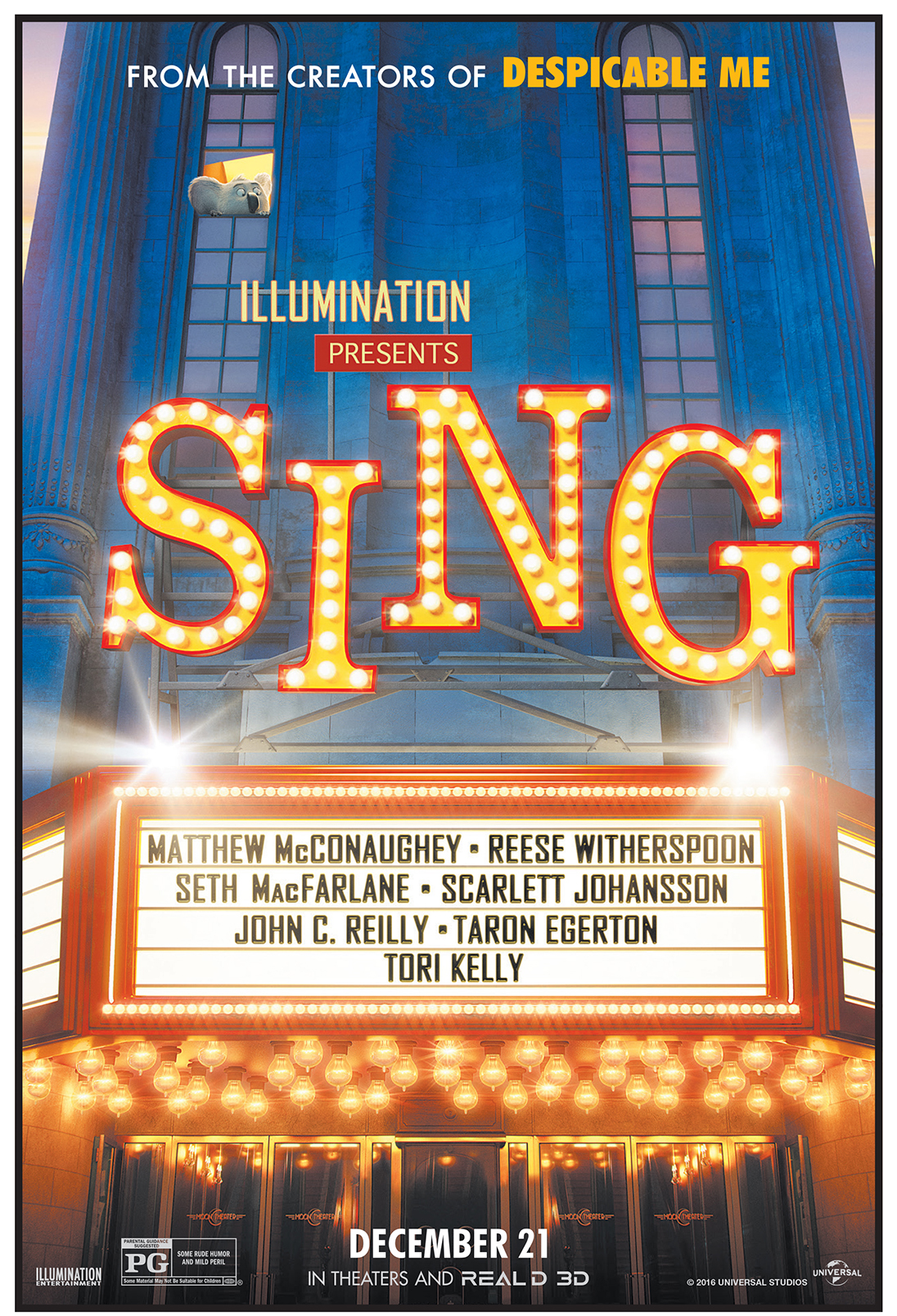 SING movie poster