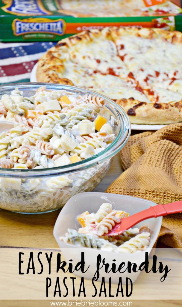 Easy kid friendly pasta salad recipe - Brie Brie Blooms