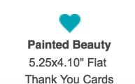 tiny print painted beauty cards