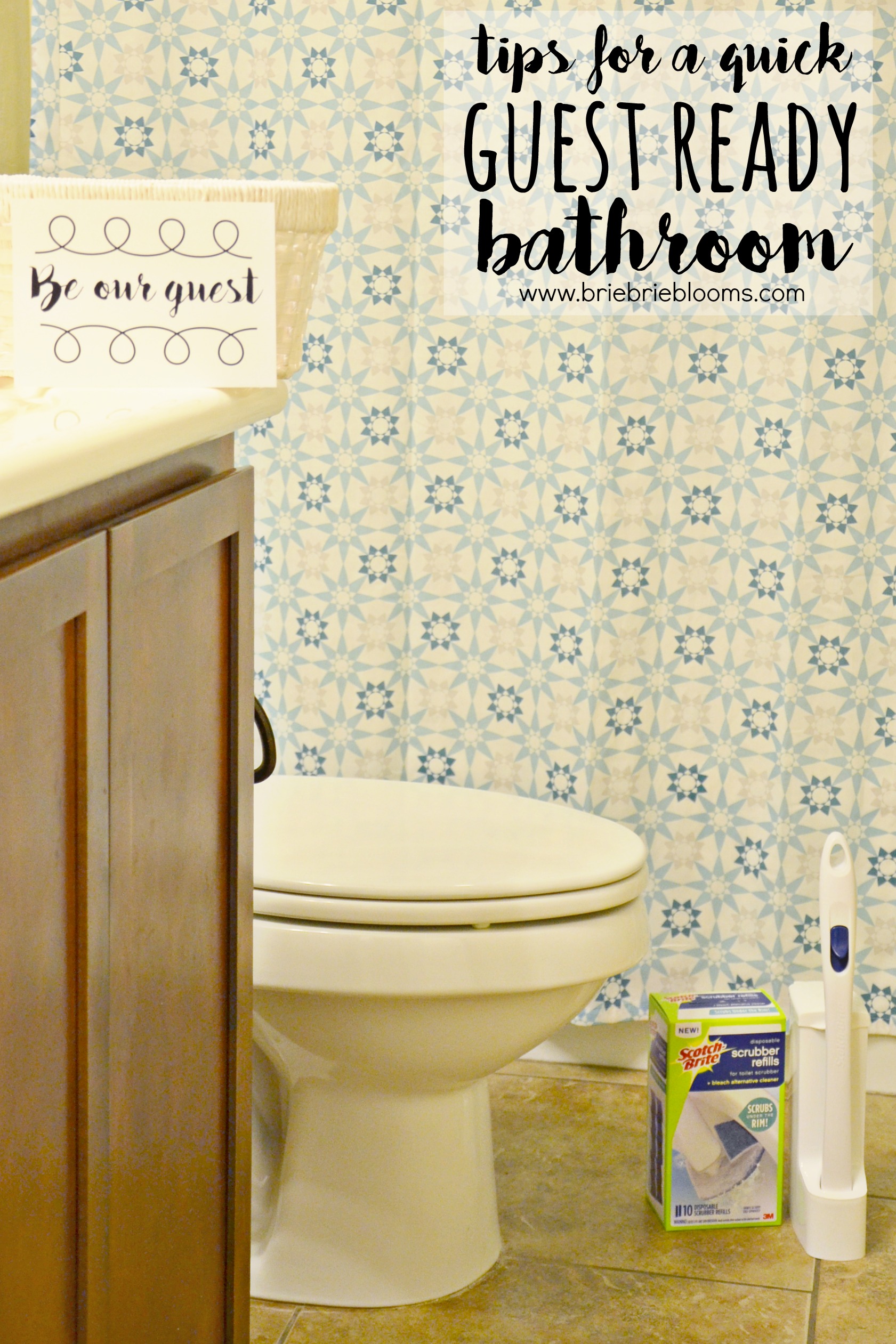 tips for a quick guest ready bathroom